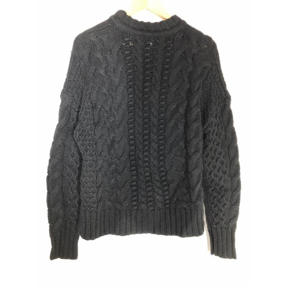 Jason Wu Sweater Cable Knit Black M - Picture 8 of 12